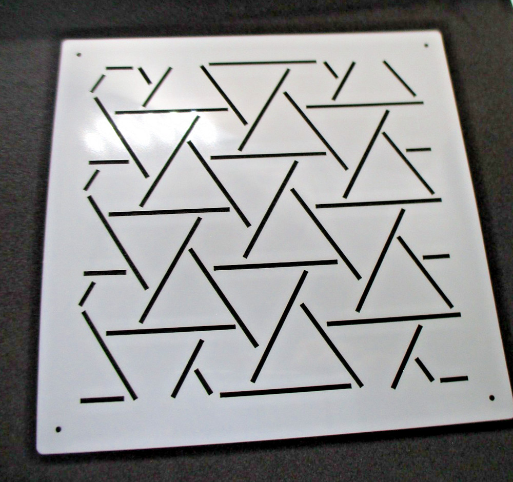 Sashiko Stencil Template 3sheets 3pattern B 12cm 12cm SERIA JAPAN