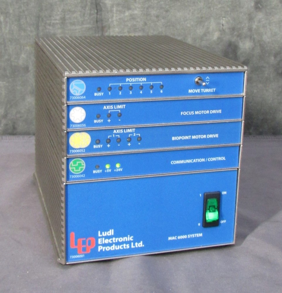 LEP LUDL MAC 6000/MAC6000 Microscope Automation Controller; Loaded, WARRANTED