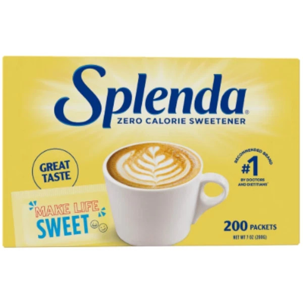 SPLENDA Zero Calorie Sweetener, 200 Count Packets