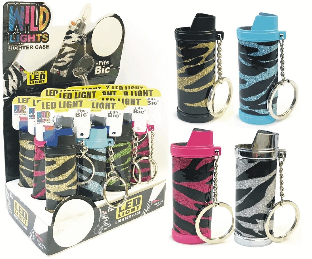 Eclipse Glitter Lighter Case for Mini Bic-Feels Like A Regular! 3ct