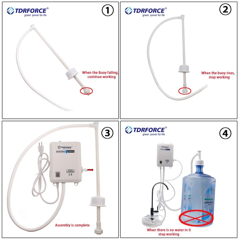 TDRFORCE Bottle Water Dispenser Pump System
