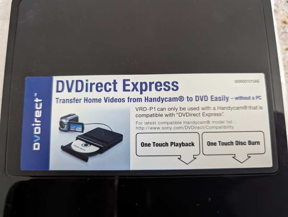 Sony VRD-P1 DVDirect Express Multi-Function DVD Writer for Sony Camcorders