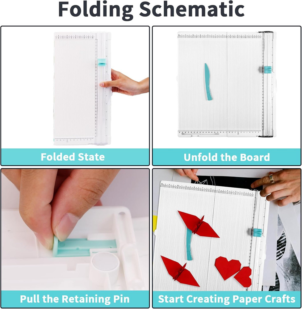Scoring Board Paper Trimmer, Includes 12X12 Inch Folding Scoring Board, Scoring