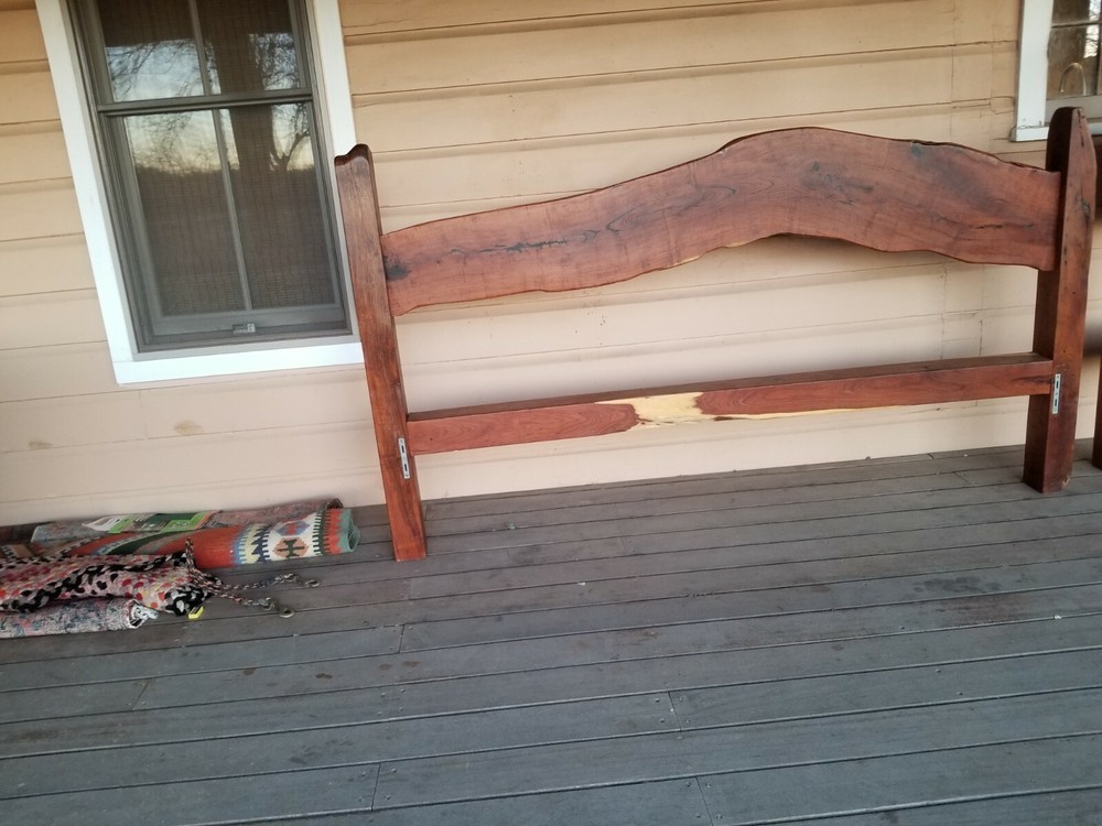 Custom Made King Sized Mesquite Bedframe Set