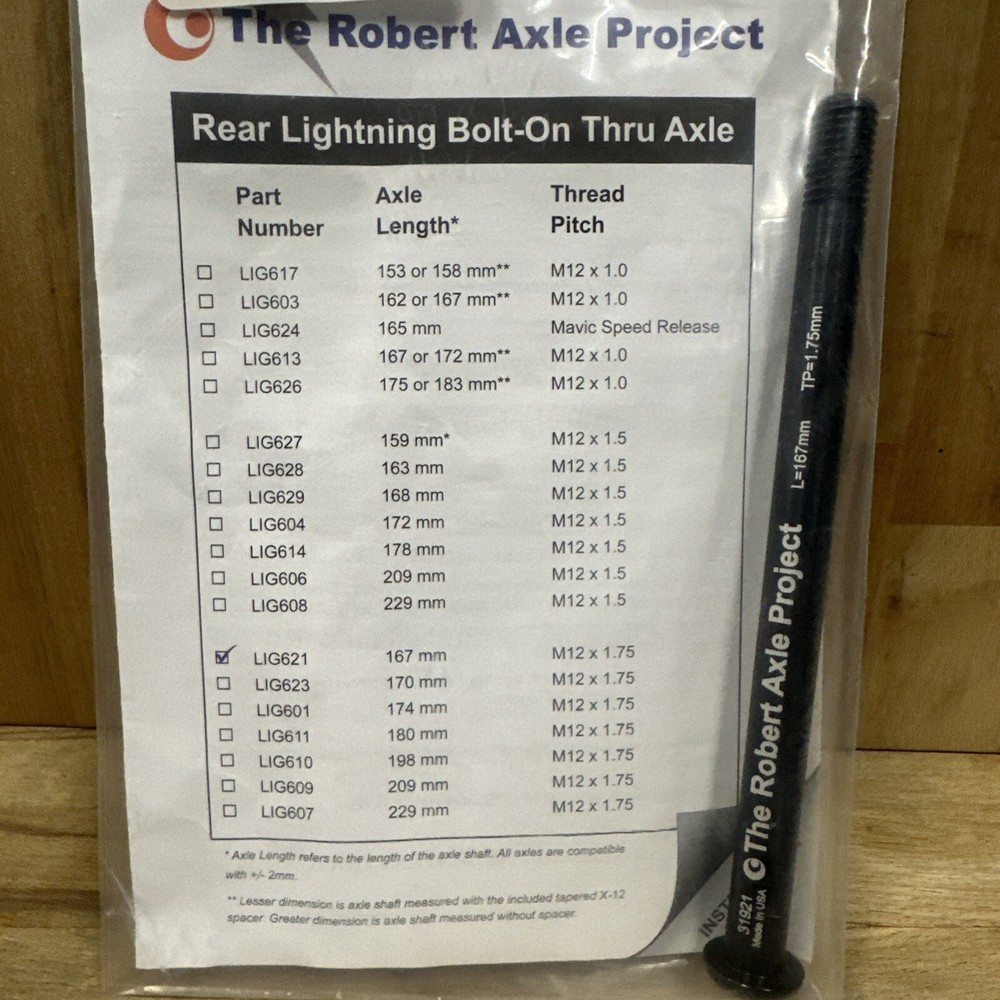 Robert Axle Project LIG617