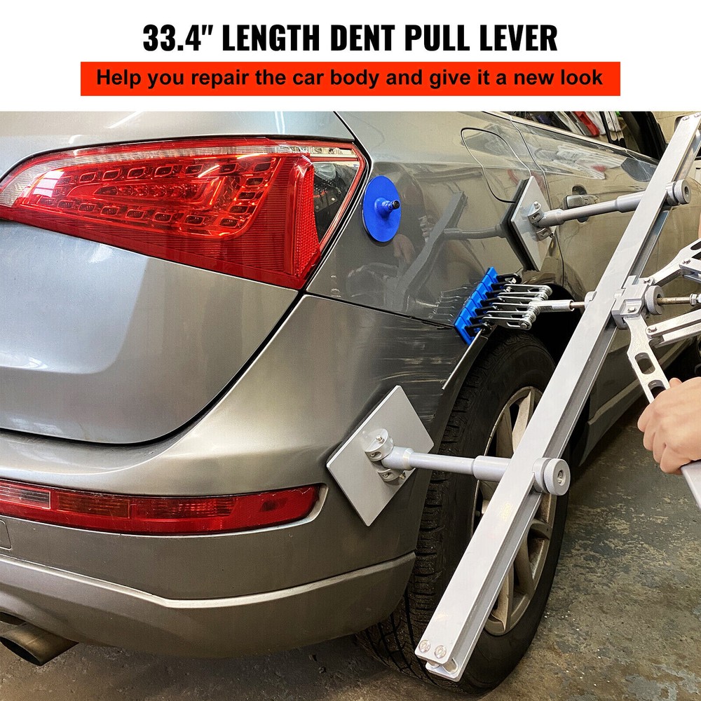 Car Dent Bar Puller Pull Lever Pulling Kit Removal Hammer Repair Auto Body Tool