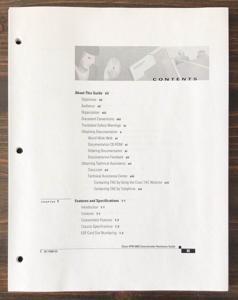 Cisco Systems - Cisco VPN 5002 Concentrator Hardware Guide (2001)