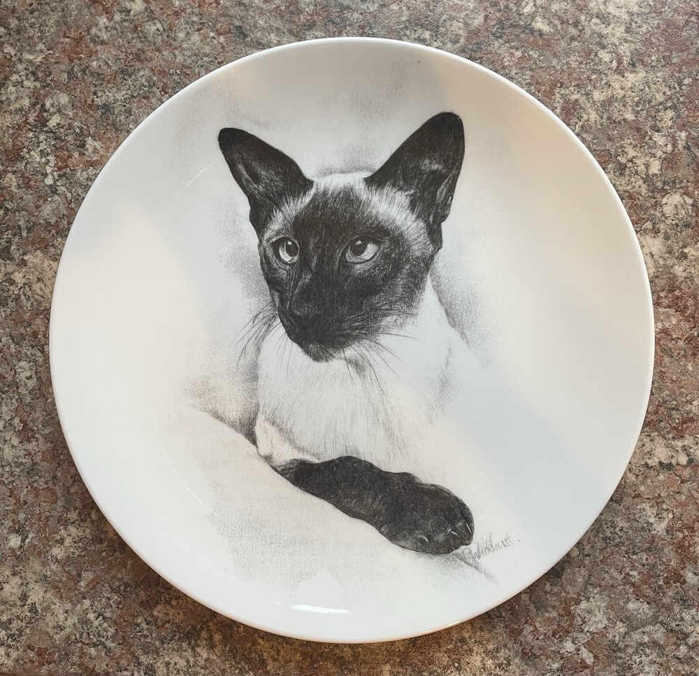 The China Partnership Decorative Plate With Siamese Cat