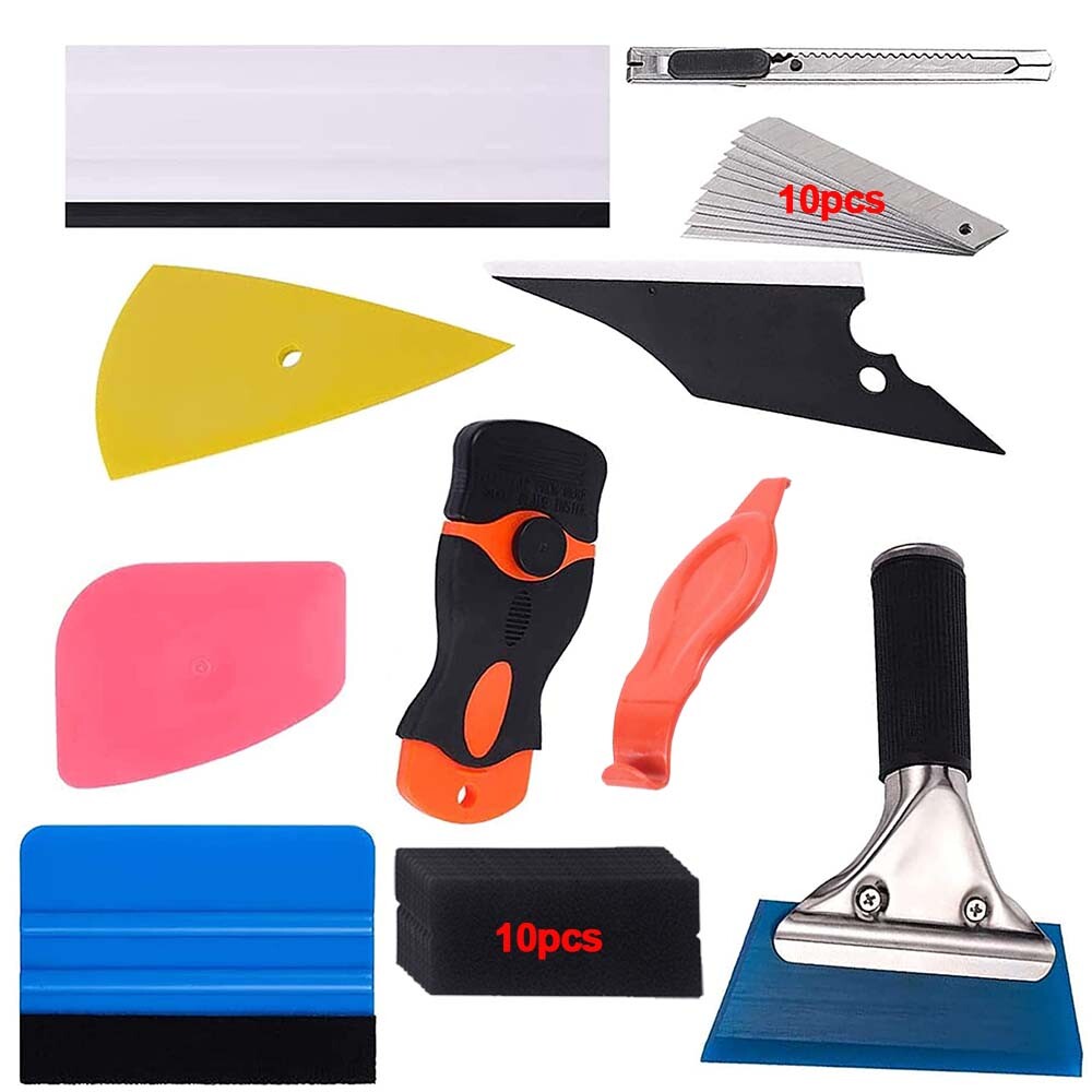Professional Auto Car Window Tint Tools Kit Decals Wrap Application Squeegee USA