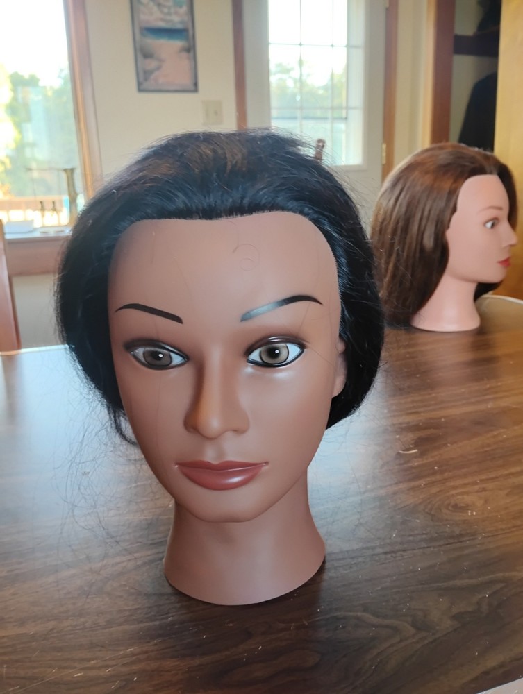 Marianna Mannequin Head Miss Ameri-Kin Cosmetology Real Hair