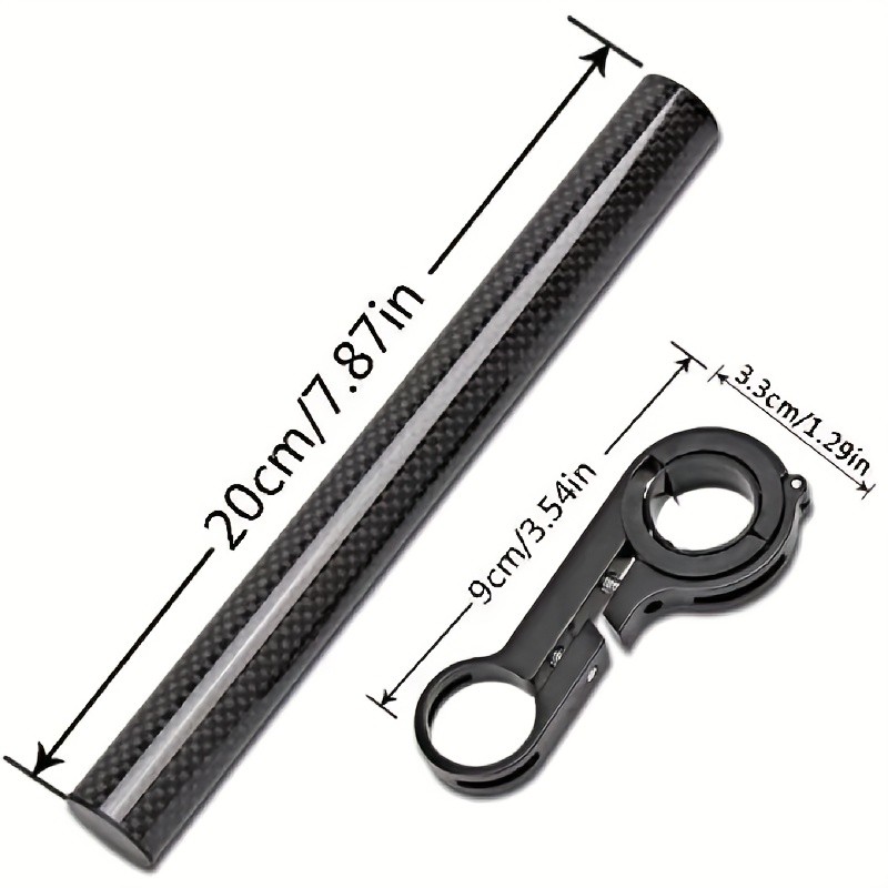 Sturdy Strong Practical Bracket Lamp-Ready Functional Bicycle Handlebar Extender