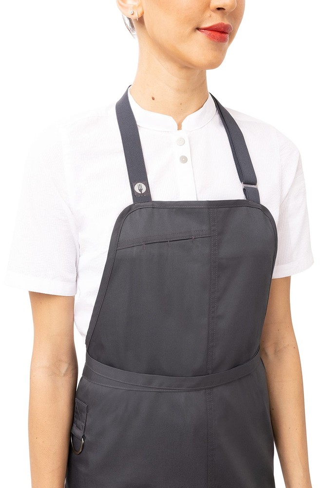 Unisex Brio Kitchen Apron Charcoal One Size