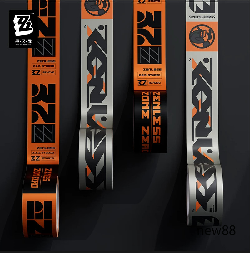 Official Zenless Zone Zero Game Peripheral Silver/Orange Box Xealing Tape Gift