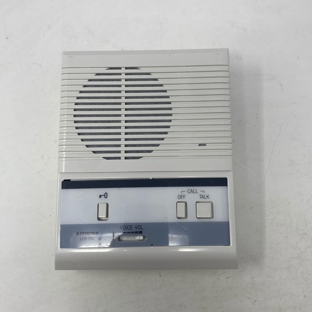 Aiphone LEM-1DL White Single-Call Master Intercom w/ Door Release