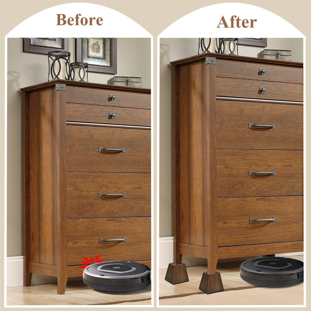 Wood Bed Risers (4 Inch Pyramid)