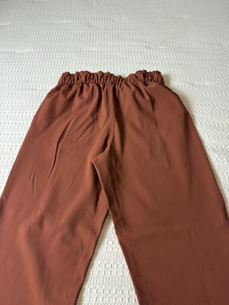 Lululemon Keep Moving Pants Savannah Size 8 Rust/Orange- Missing Drawstring