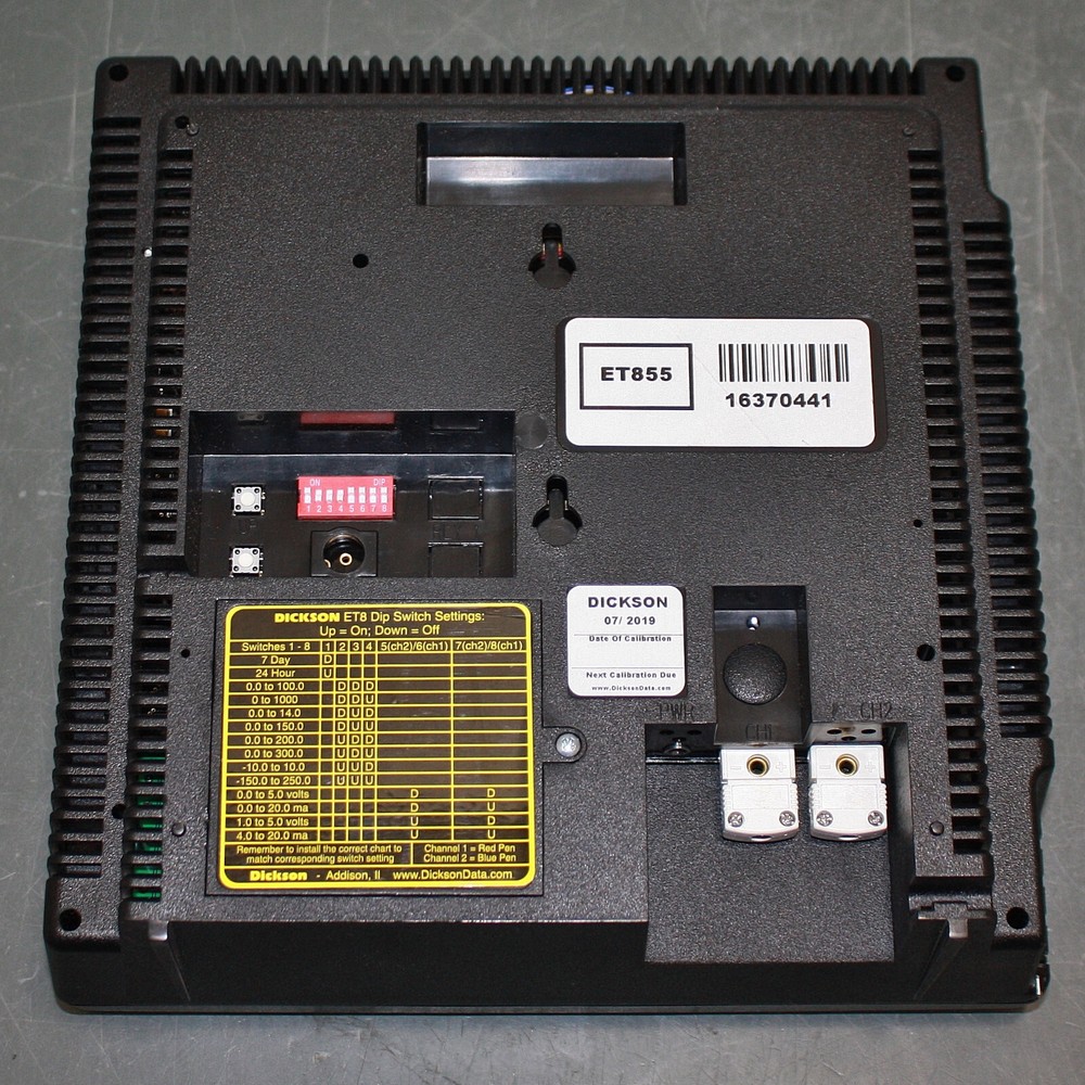 BROKEN - Dickson Universal Input Chart Recorder ET855 / 14905-002, LCD, 8" Dial