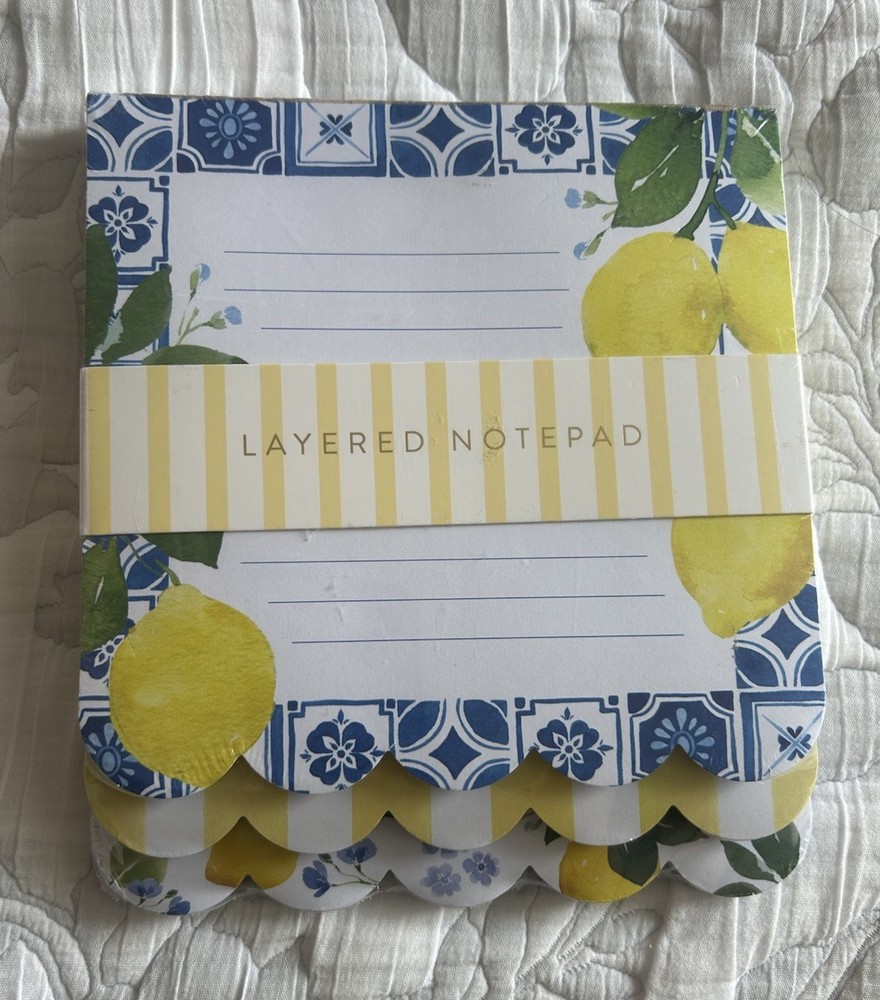 Heatherlee Chan Lemon Theme Layered Notepad 6x7”