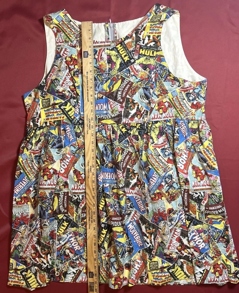 Handmade Marvel Comic Superhero Plus Size Dress Comic Con