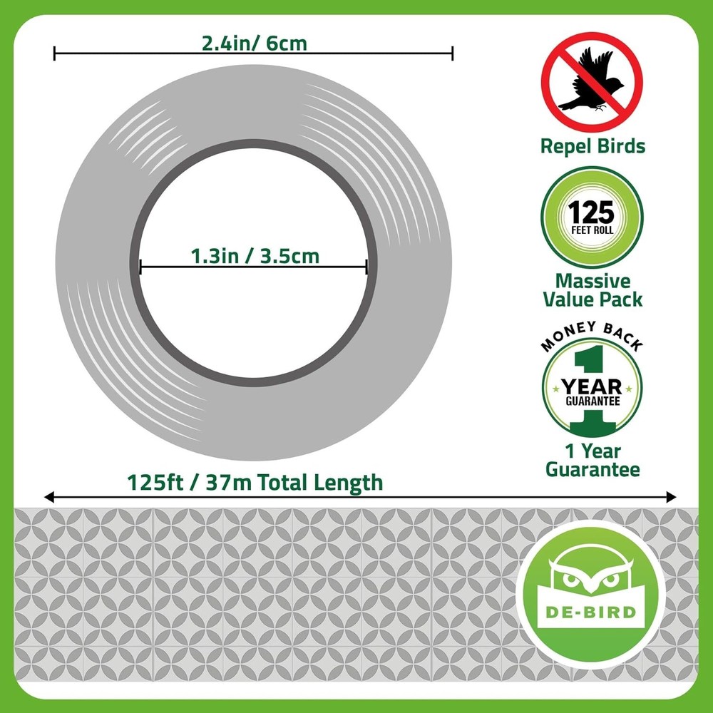 Versatile 350 ft Scare Tape for Effective Bird Control – Safe & Durable Solution