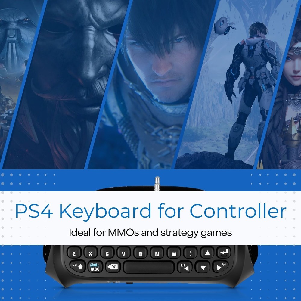 Bluetooth Mini Wireless Keyboard Keypad For Sony PS4 PlayStation 4 Controller