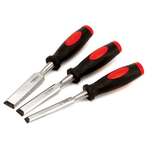 Performance Tool W5372 Wood Flat Chisel Set, 3-Piece