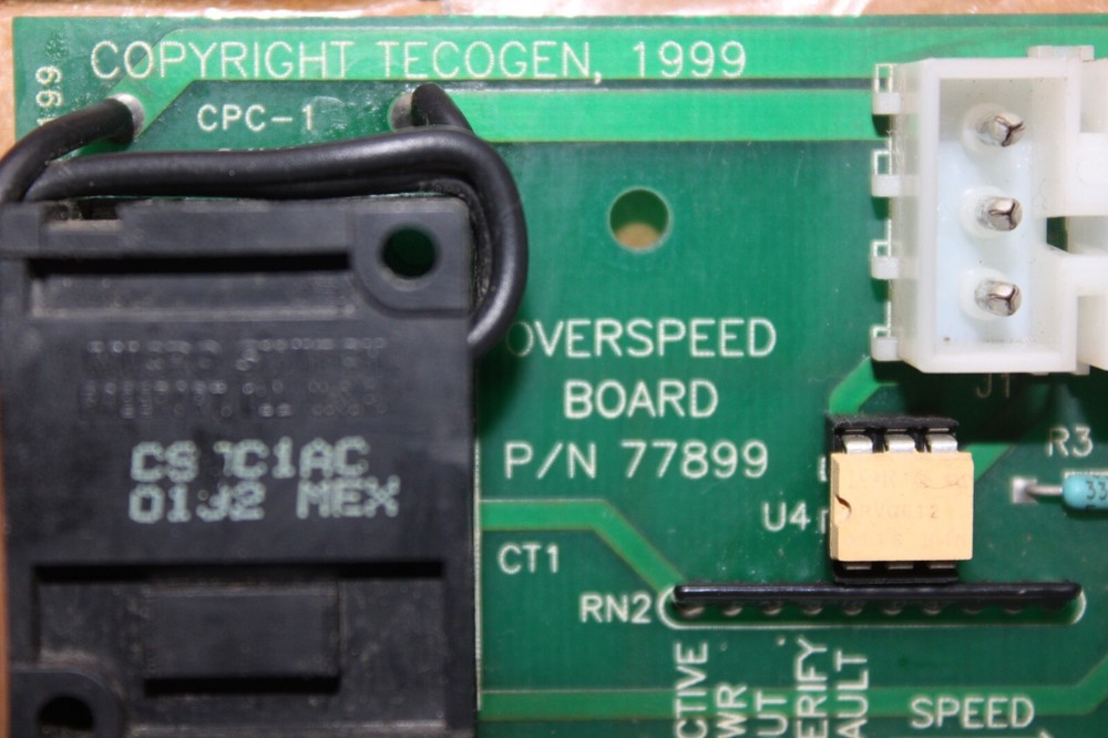TECOGEN OVERSPEED CIRCUIT BOARD W/ MICROSWITCH **WARRANTY INCLUDED**