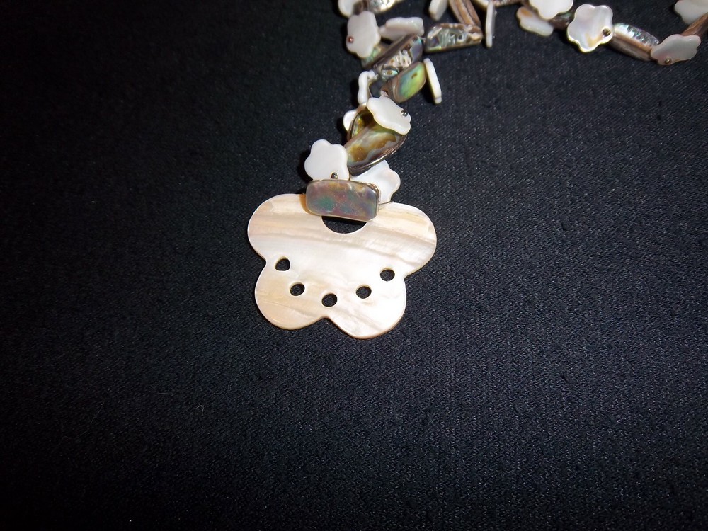 "Paua Garden" Handcrafted Necklace