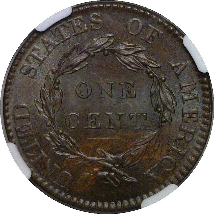 1820 Large Cent NGC MS-63 BN