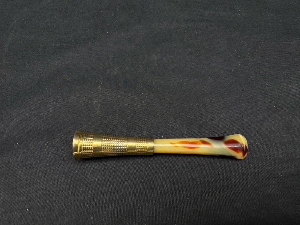 Vintage Sterling Silver Bakelite Cigarette Holder, 2 7/8"
