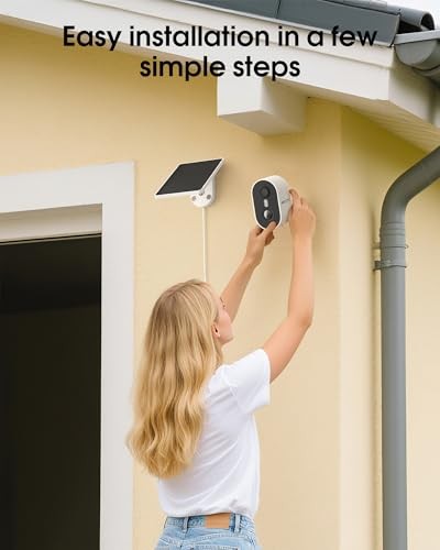 Security Camera Wireless Outdoor, 4MP Recharge Battery Powered WiFi 2 Pack