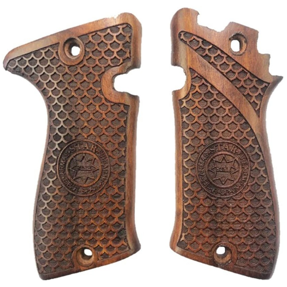 Star Model FR .22LR Walnut Checkered Grips - Multiple Colors