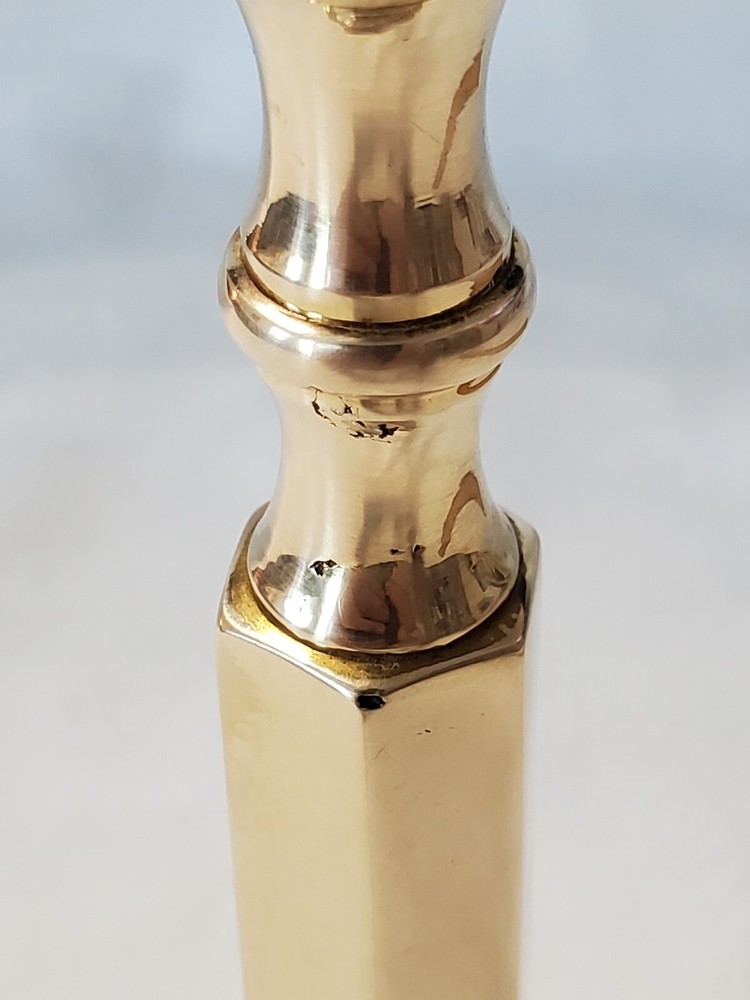 Vintage Solid Brass 7.5" Candlestick Made In India