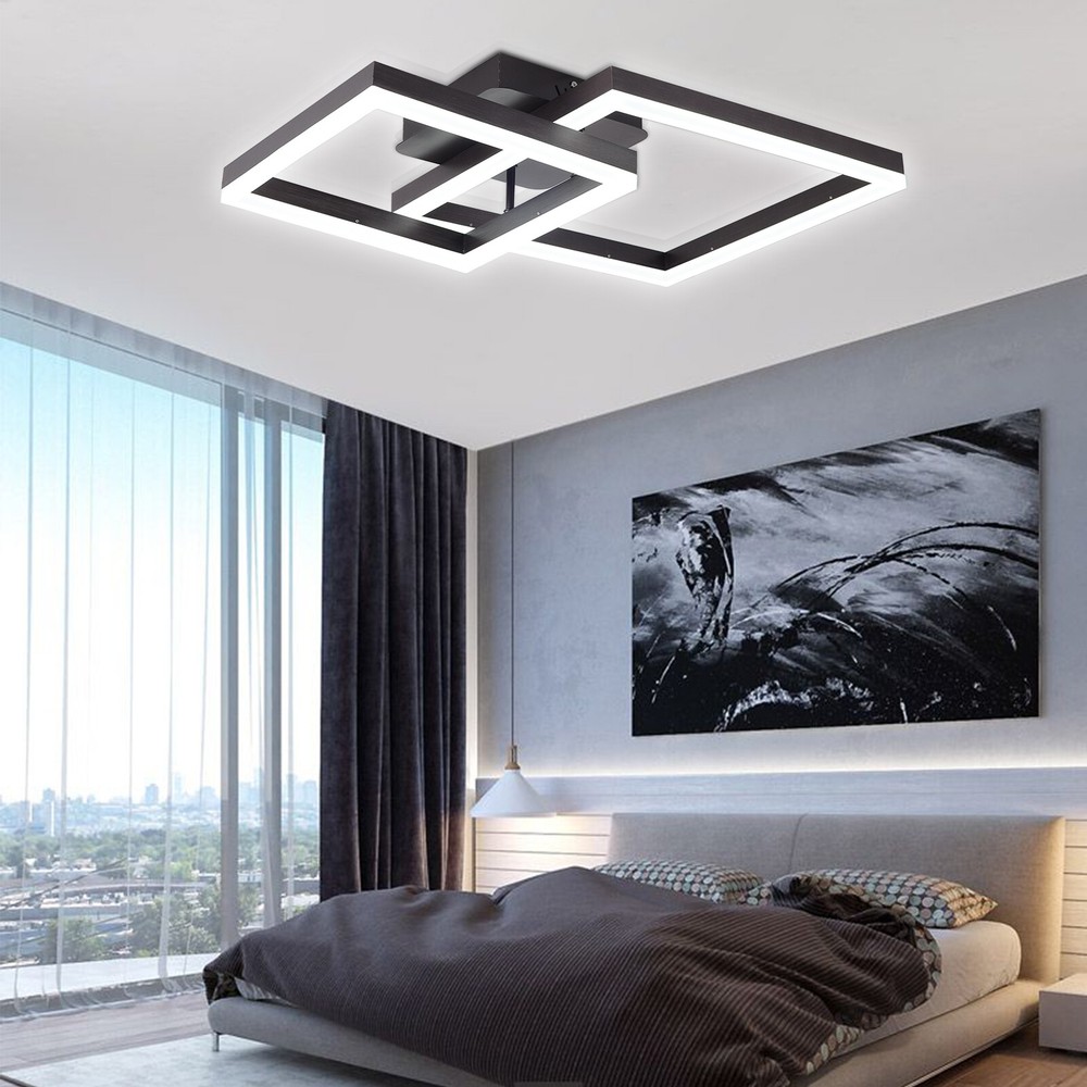 Modern Ceiling Light LED Chandelier Dimmable Flush Mount Pendent Light