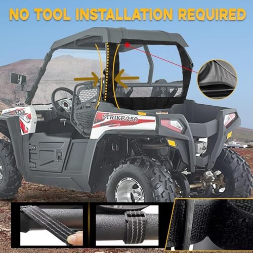 Hisun Strike 250 UTV Rear Windshield,Small UTV Back Window For Hisun Strike