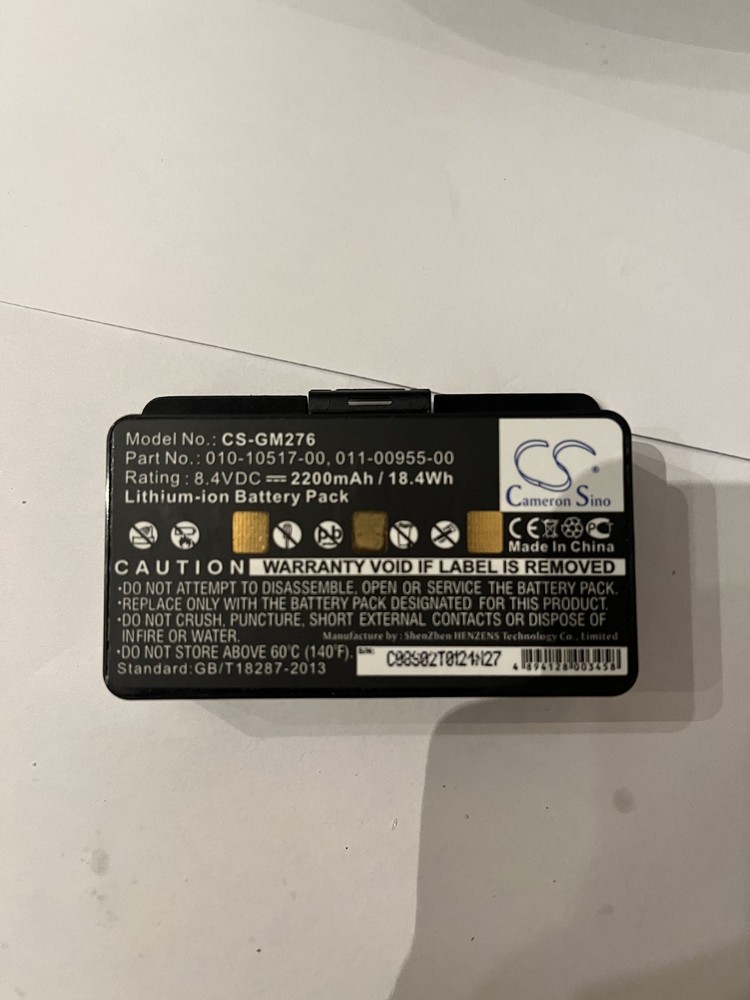 Replacement Battery for Garmin GPSMAP CAMERON SINO CS-GM276 8.40V