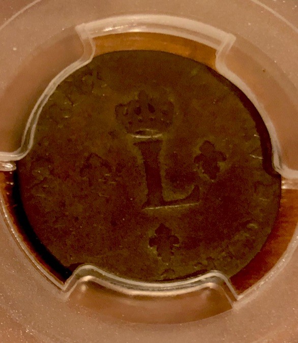 1744 W Sou M Colonial Coin Rare