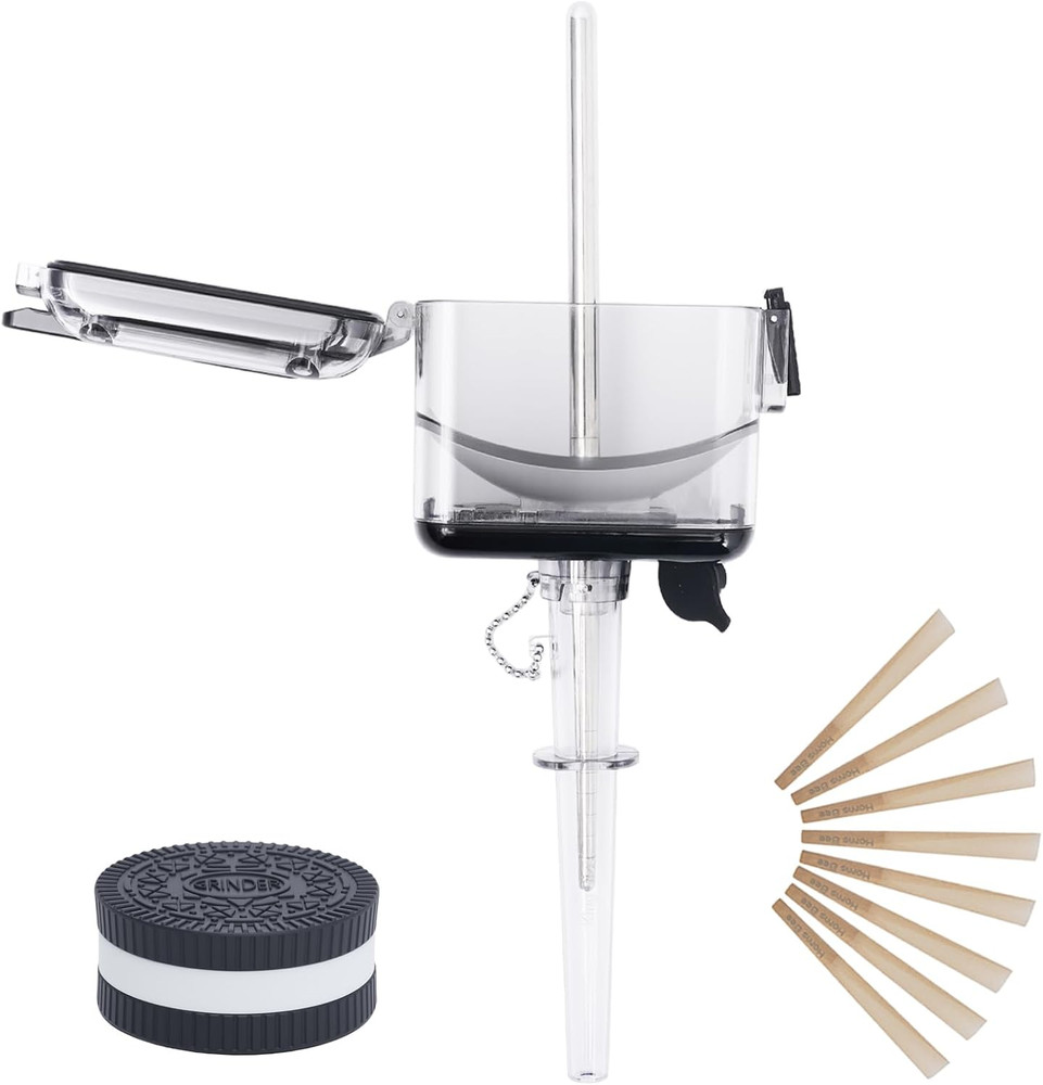 Portable Tobacco Blunt Roller & Cone Loader - Manual Joint Roller with Rollin...