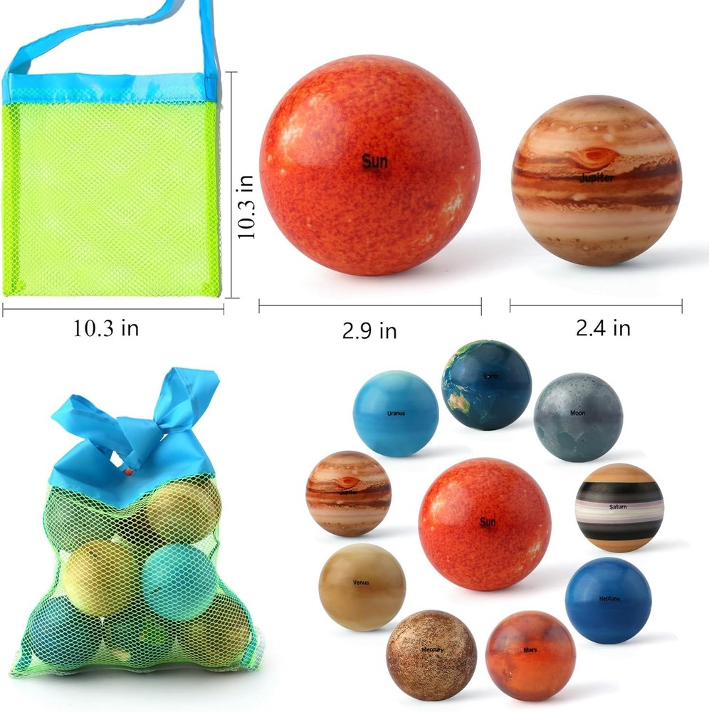 Solar System Planets Toys for Kids, STEM Educational Sensory for...