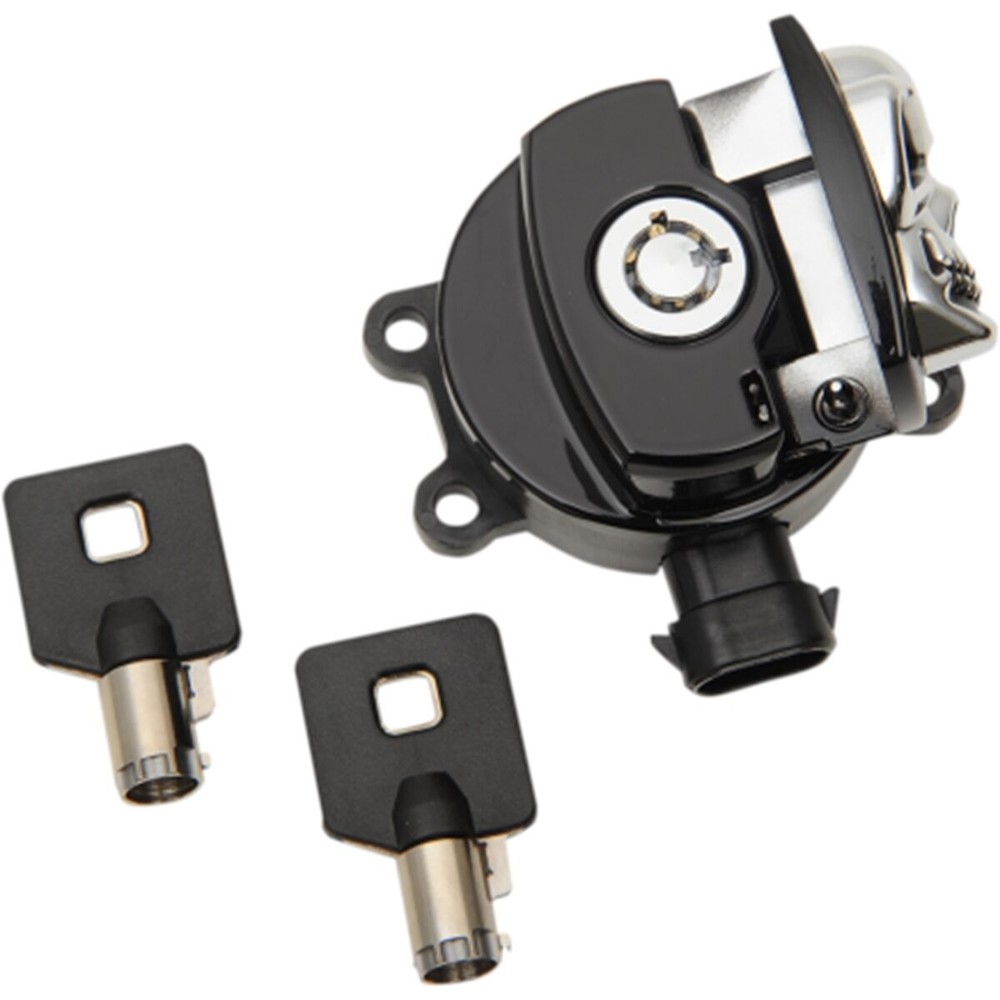 Drag Specialties Black Skull Side Hinge Ignition Switch - 2106-0421