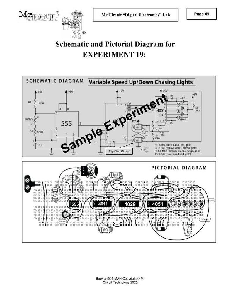 Mr Circuit LAB 5 Digital Electronics Book and Deluxe Lab called "Digital Magic"