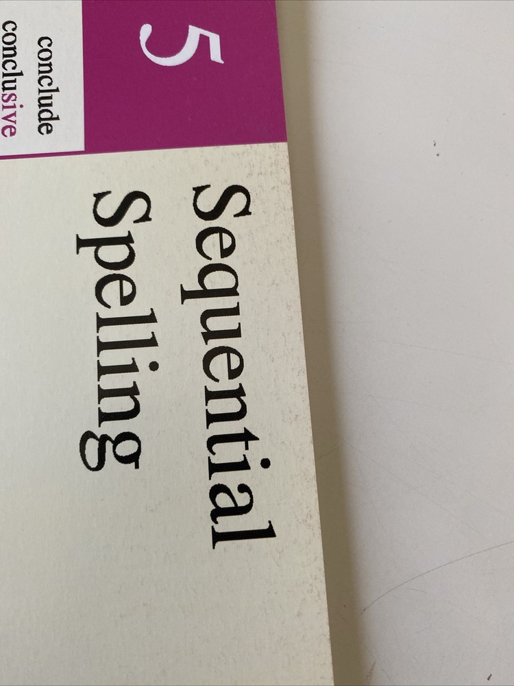 Sequential Spelling 5, Wave 3 Learning, Spelling Book