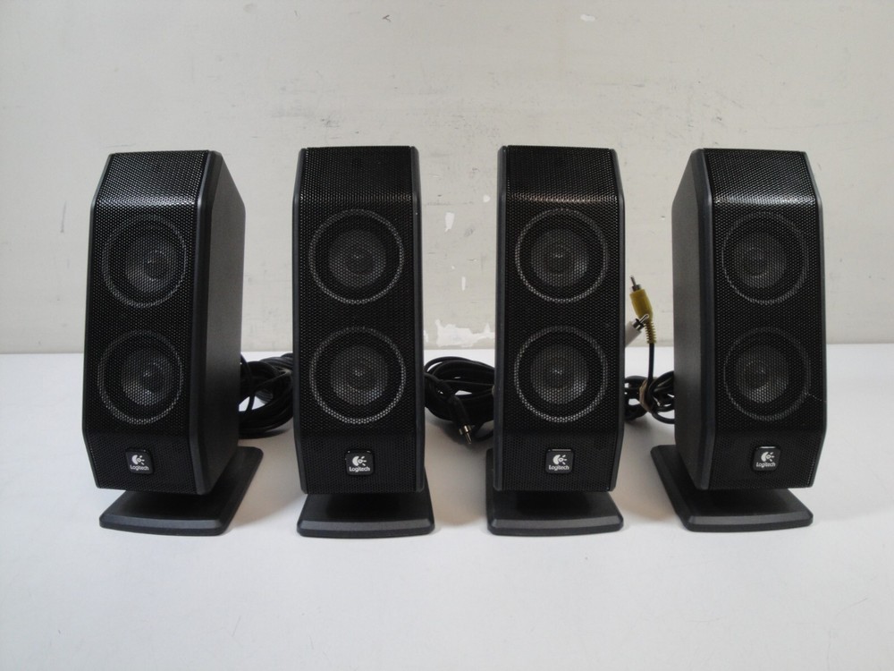 LOT OF 4 LOGITECH X-450 COMPUTER SPEAKERS