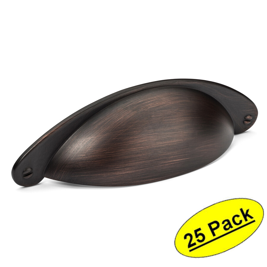 *25 Pack* Cosmas Cabinet Hardware Oil Rubbed Bronze Bin Cup Handle Pull #4199ORB