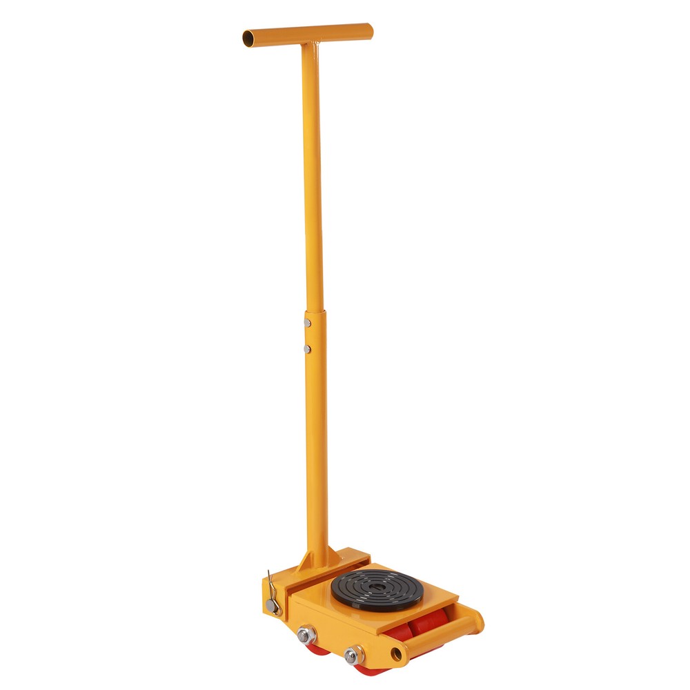 Machinery Movers w/ 360°Rotation Cap 13200lbs 6T 4 Rollers Machine Cargo Trolley