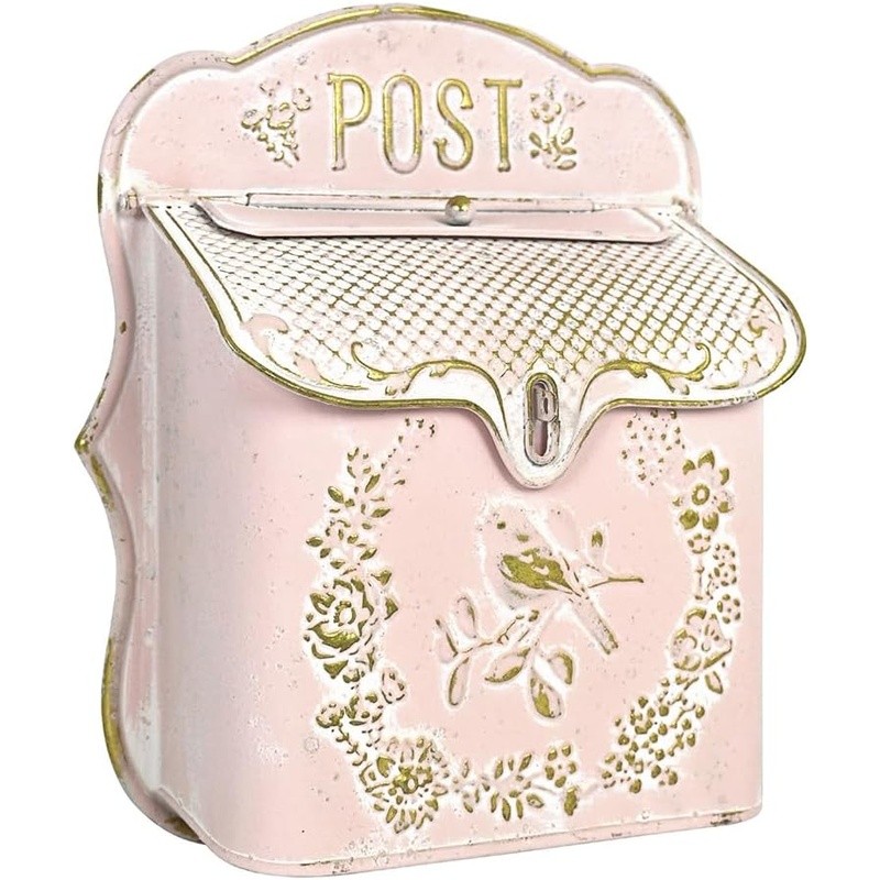 Lockable Wall Mounted Mailbox Decorative Outdoor Mail Holder Easy Install New