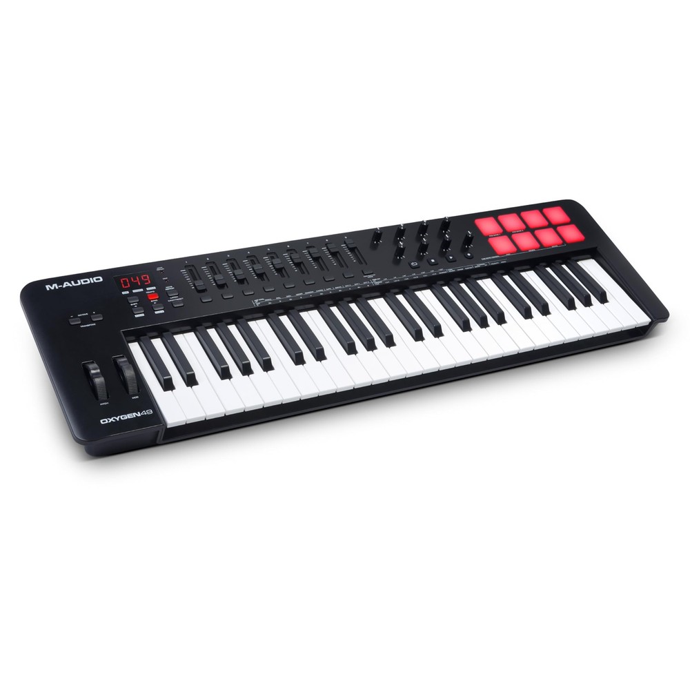 M-AUDIO Oxygen 49 (MKV) Key USB MIDI Keyboard Controller with Beat Pads, Smar...