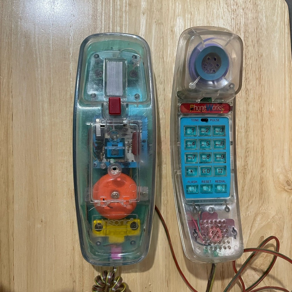 Unisonic Clear Corded Telephone Retro Style SEE NOTE