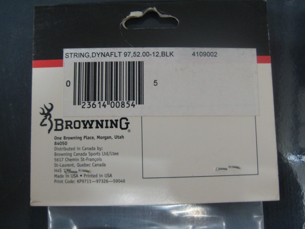 NOS Browning Archery Bow Hunting String 4109002 Dyna Flight