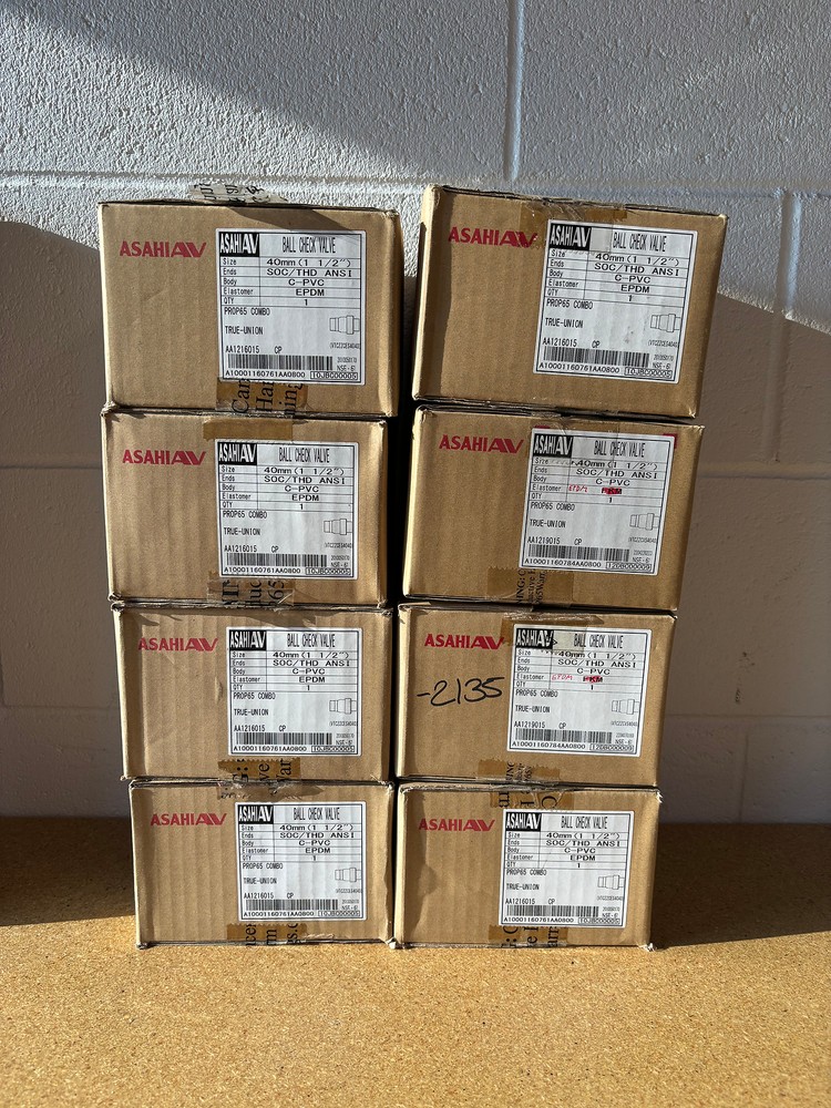 Asahi Ball Check Valve CPVC80 Socket 1.5" 2" 2.5"